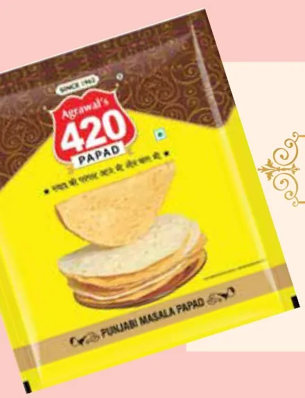 Agrawal's 420 Punjabi Masala Papad pack